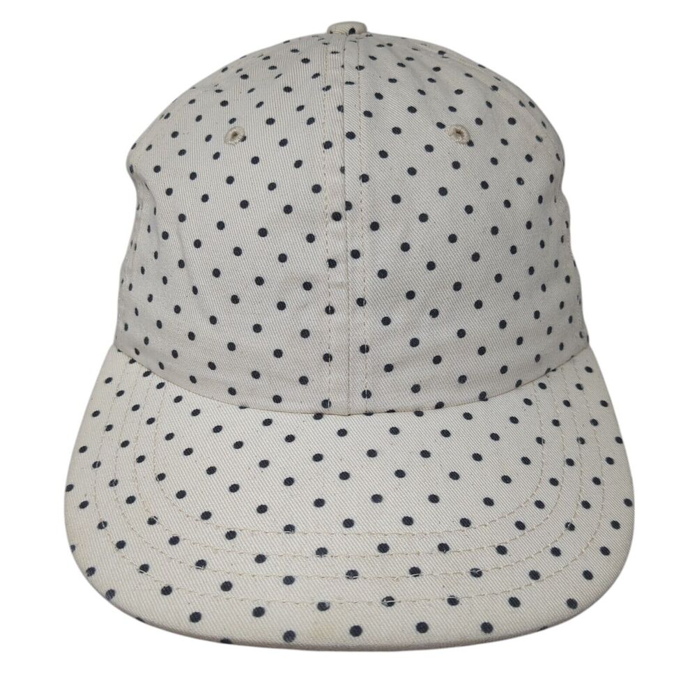 To The Market Slideback Baseball Cap Multicolor OS Adjustable Polka Dot Blank